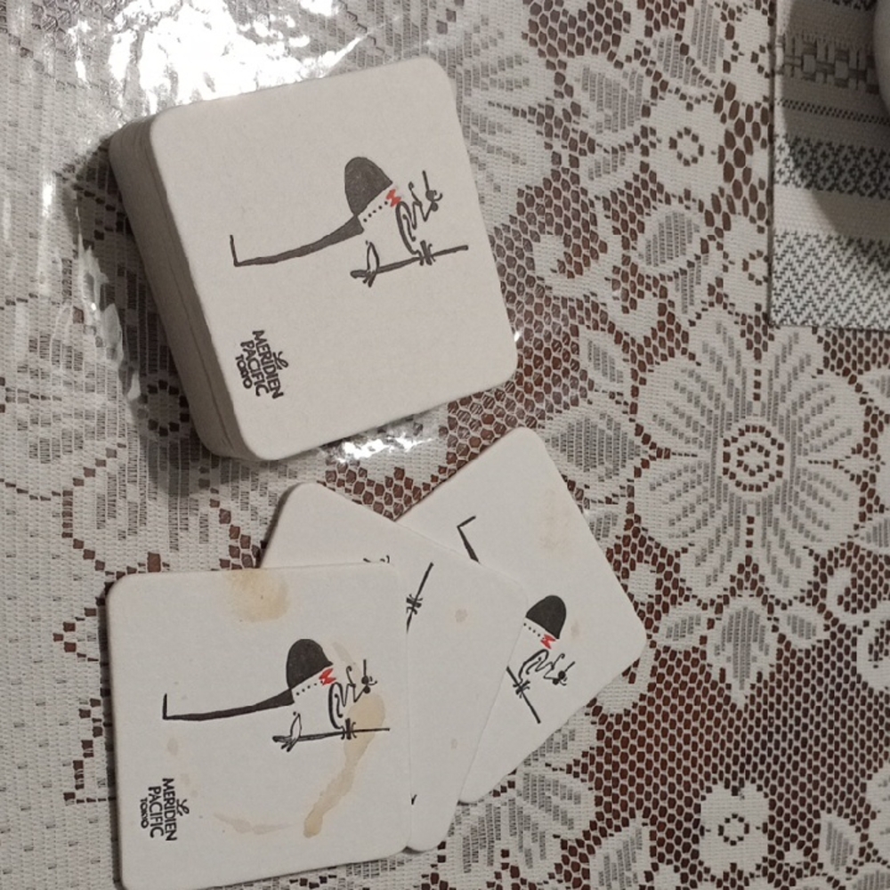 White Bird Coaster Set